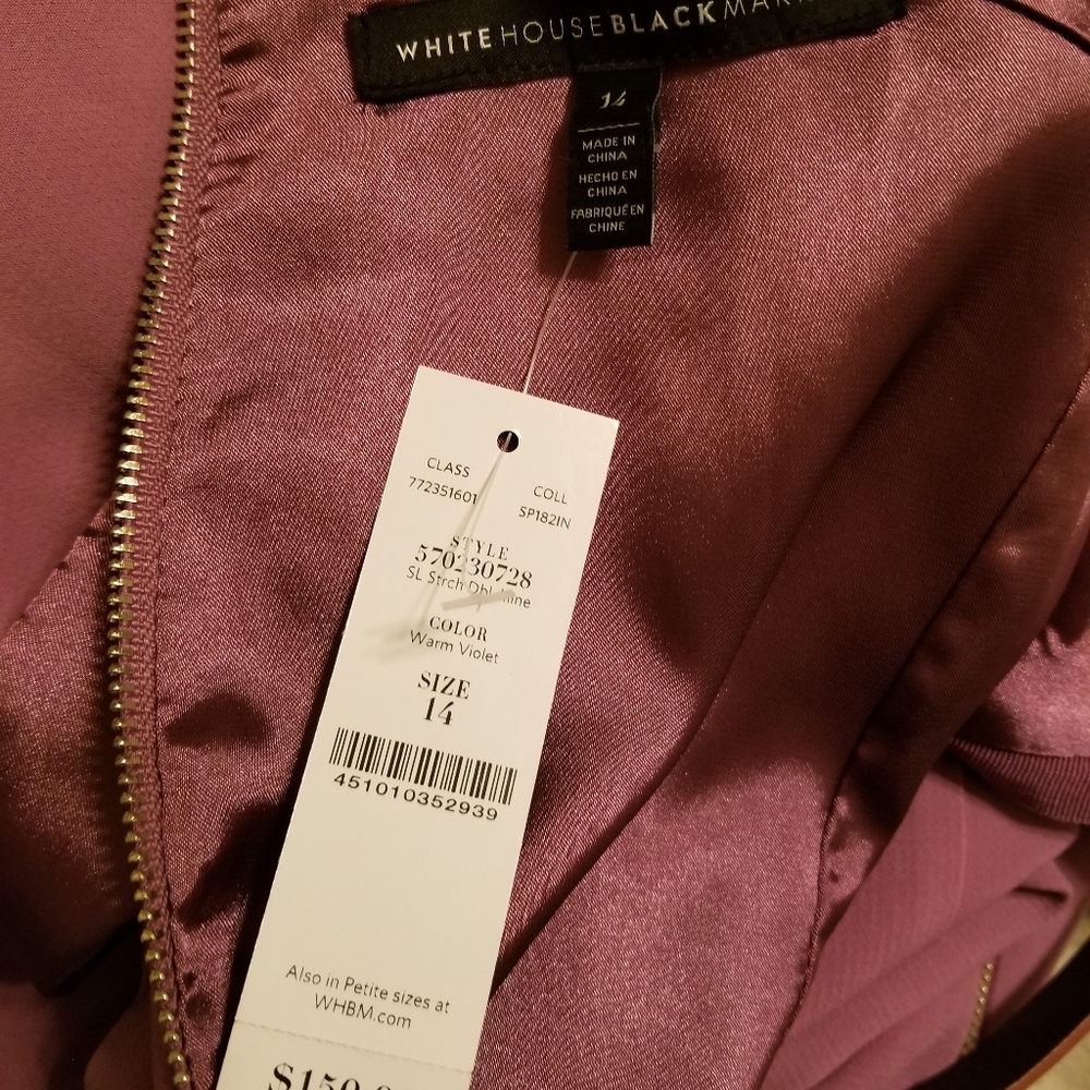 NWT Size 14, light purple dress, by WHBM - Picture 3 of 8